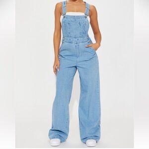 Women's Blue Denim Overalls